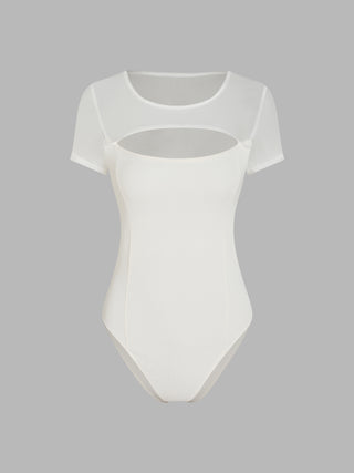 Sheer Cut Out Bodysuit