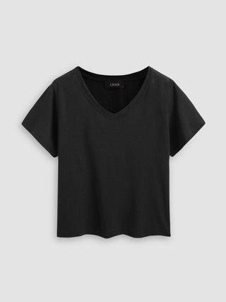 Round Neckline Oversized Short Sleeve Tee