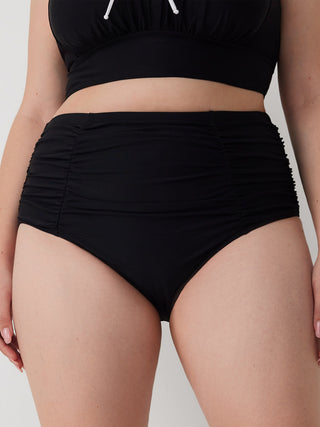 Ruched Cheeky Bikini Bottom Curve & Plus