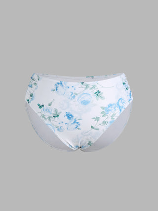 Shaping Floral Ruched Cheeky Bikini Bottom Curve & Plus