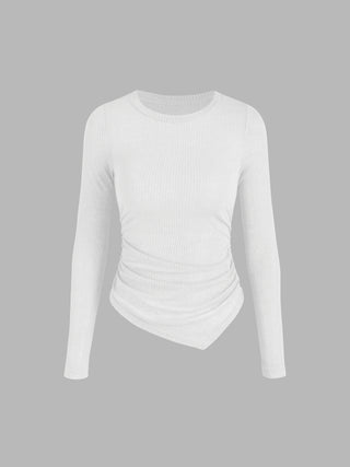 Ruched Long Sleeve Top