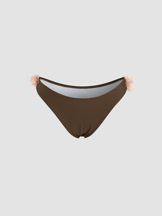 Flower Detail Cheeky Bikini Bottom
