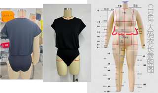 Round Neck Solid Short Sleeve Bodysuit Curve & Plus